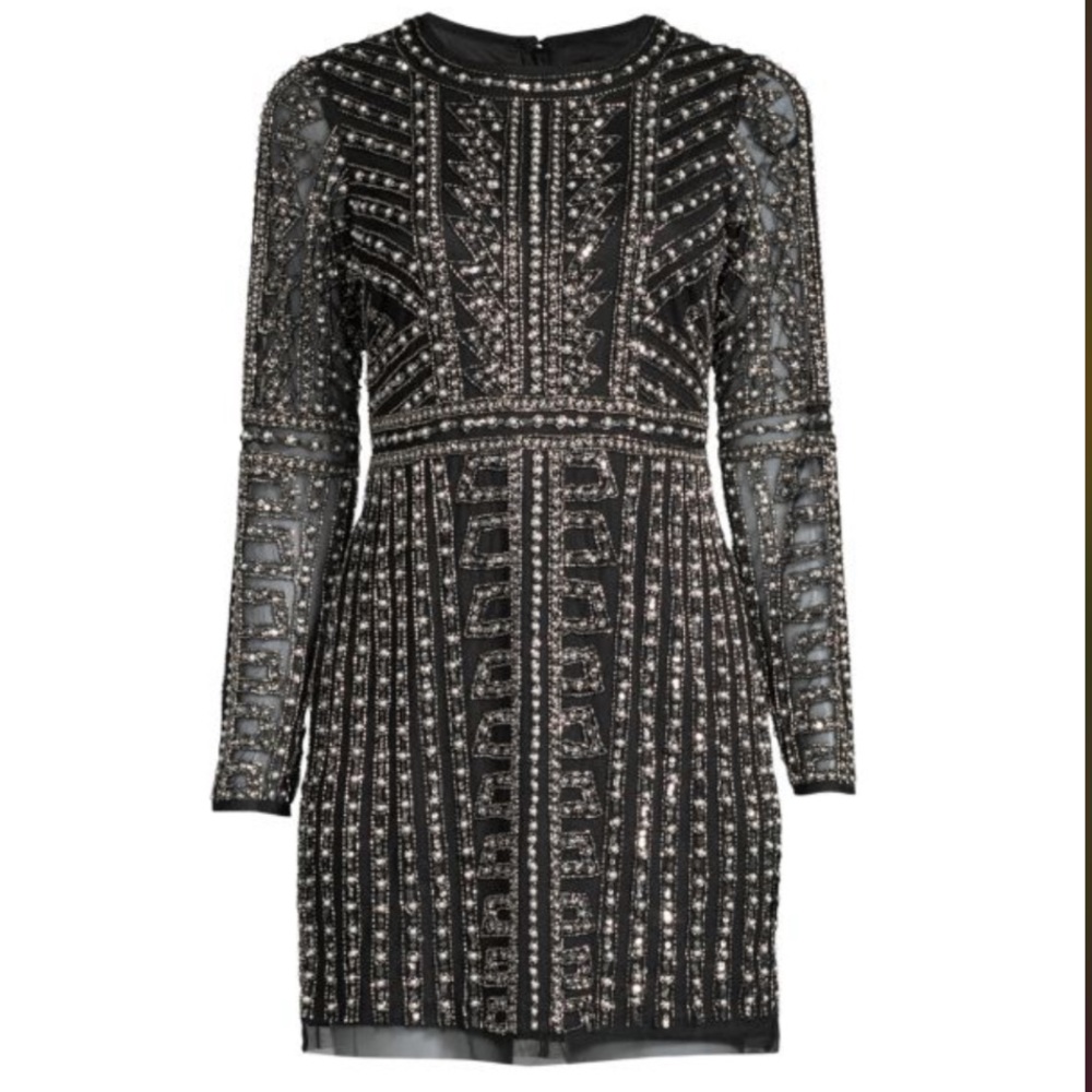 Embellished Cocktail Dress - Aidan by Aidan Mattox